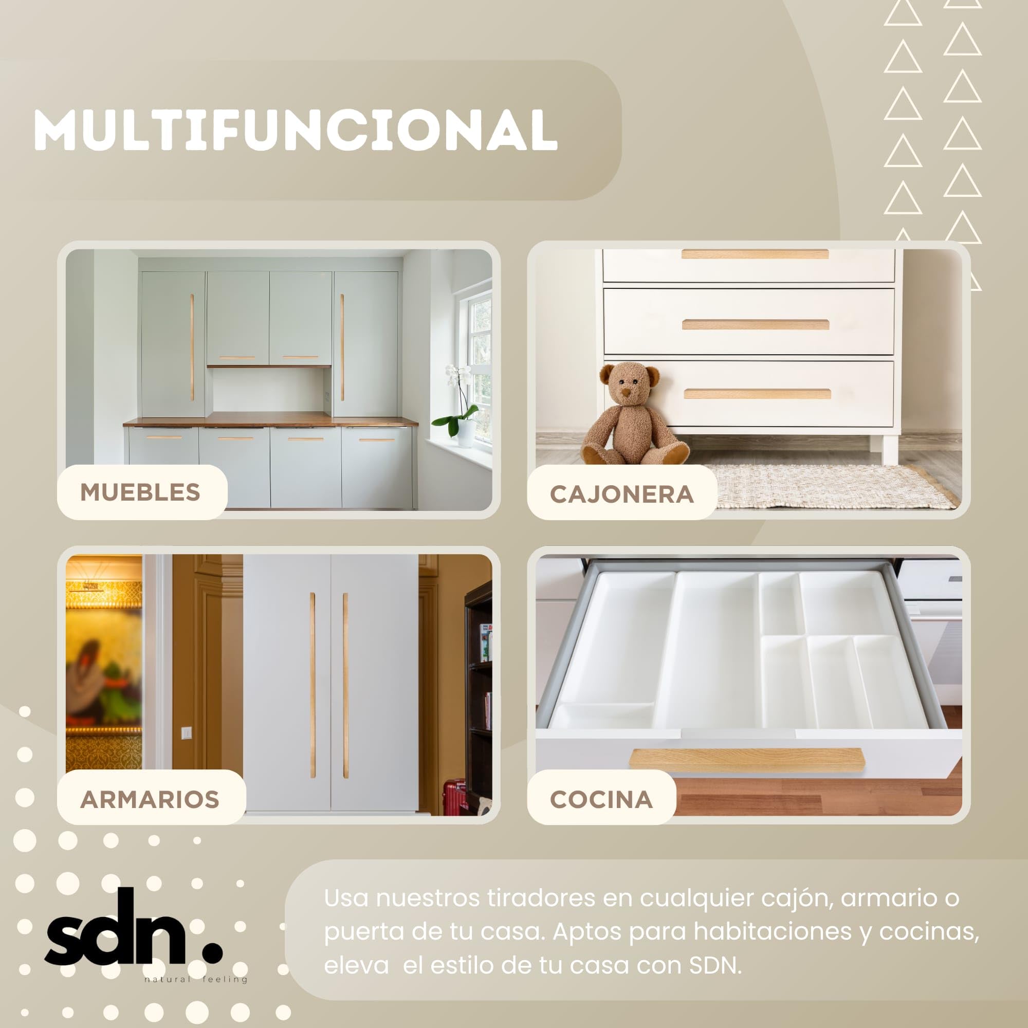 TIRAWOODbyTWR ® Pomos y Tiradores de Madera para Armarios y Muebles - Tiradores Cocina y Dormitorio - Roble Barnizado con Tornillos Incluidos. MEDIDAS 200-1100 MM (1100 MM (PACK 2))