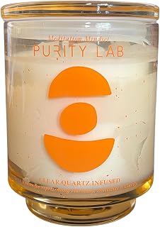 Purity Lab Moroccan Rose Soy Wax Candle, Clear Quartz Infused, Affirmation Collection