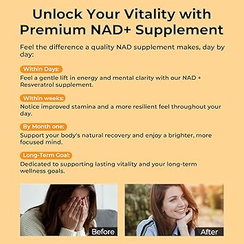 OxyEnergy NAD Supplement 1550 mg-Daytime Nicotinamide Riboside + Nighttime L-Tryptophan with Resveratrol, Glutathione, PQQ, 24-Hour Nonstop Energy, Anti-Aging & Cellular Renewal, 28 Packets