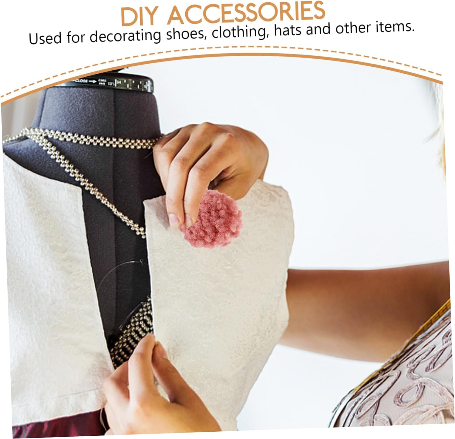 Angoily Pom Poms for Crafting Fluffy Balls for DIY Projects for Decorating Hats Clothes Bags and More
