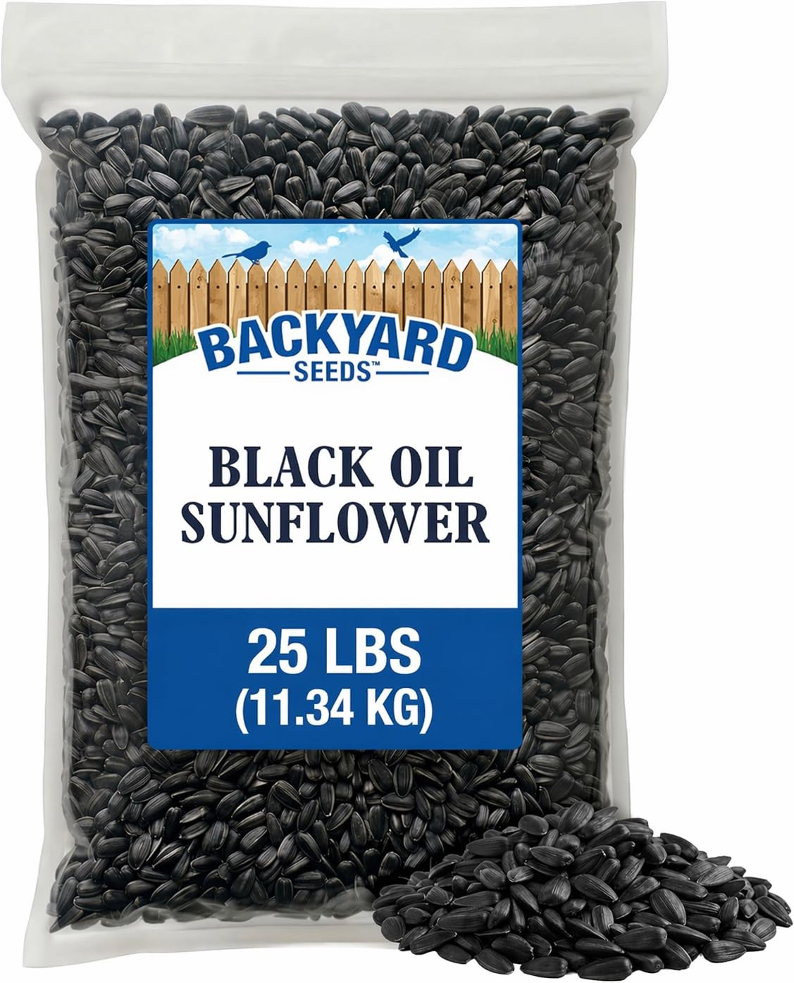 Backyard Seeds Black Oil Sunflower Seeds 25lbs