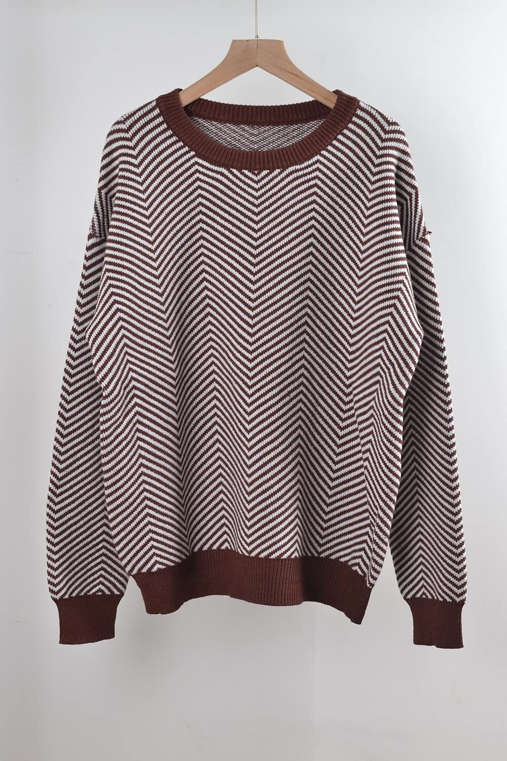 Sweter damski sweter damski sweter dzianinowy sweter damski modny nowoczesny okrągły dekolt sweter nowy dzianinowy gruby sweter vintage pulower z długim rękawem top