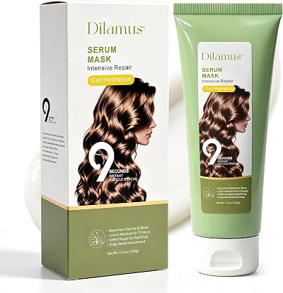 Hair Mask for Damaged Hair, 7 Peptide Collagen Deep Conditioner, 3.5 oz