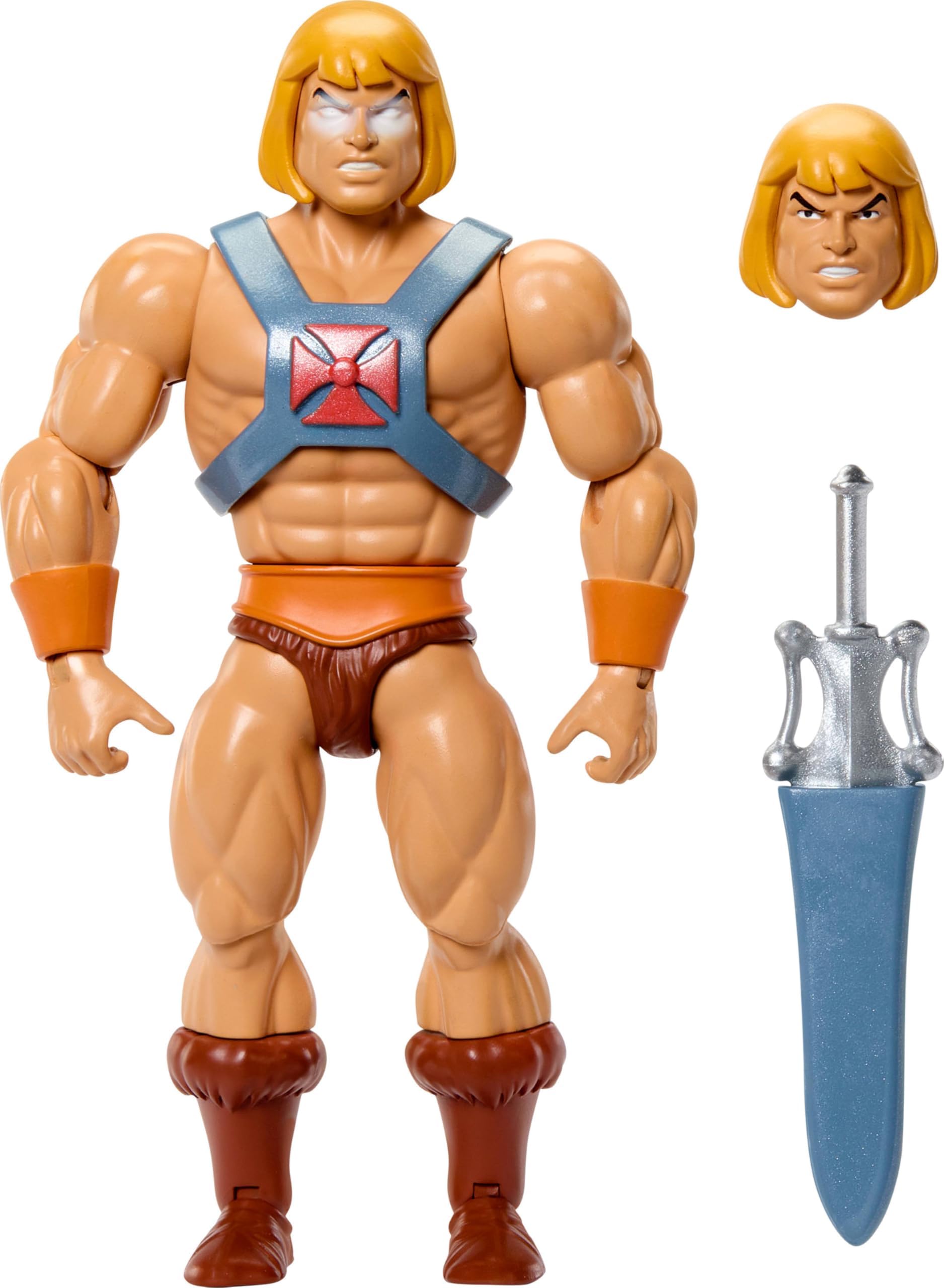 ​Masters of the Universe Origins Cartoon Collection Action Figure Faker, 5.5-inch 1980s TV He-Man Dupe, Detailed Design & 16 Joints, Power Sword