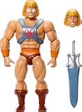 Origins Cartoon Collection Action Figure Faker, 5.5-inch 1980s TV He-Man Dupe, Detailed Design & 16 Joints, Power Sword