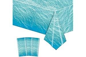 Vibrant Beach Tablecloths for Parties: Ocean Waves Table Cover for Festive Celebrations