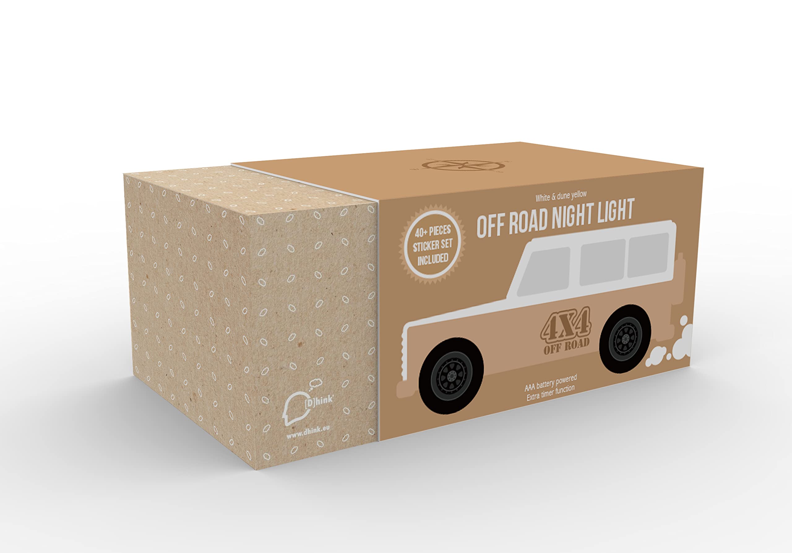 [D]hink DHINK - Luz de noche LED para niños, 4 x 4 cm, lámpara de noche para habitación de bebé y niño, con temporizador y cambio de color, DHINK507-03
