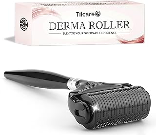 Ultra-Wide Derma Roller for Face - At-Home Microneedling Kit, 0.25 mm Microneedle for Skin Care, Scalp, Hair and Beard, Superior to a Microneedling Pen/Derma Pen