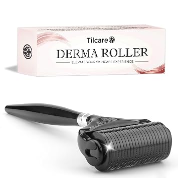 Ultra-Wide Derma Roller for Face - At-Home Microneedling Kit, 0.25 mm Microneedle for Skin Care, Scalp, Hair and Beard, Superior to a Microneedling Pen/Derma Pen