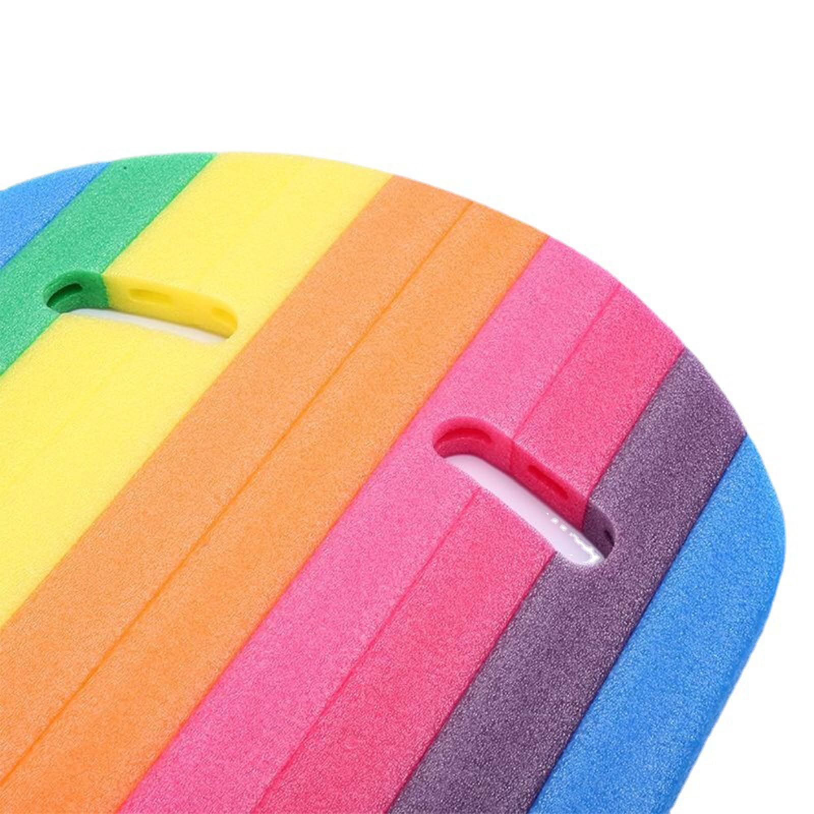 Schwimmbrett Für Kinder & Erwachsene - Regenbogen Design Mit Doppelgriff