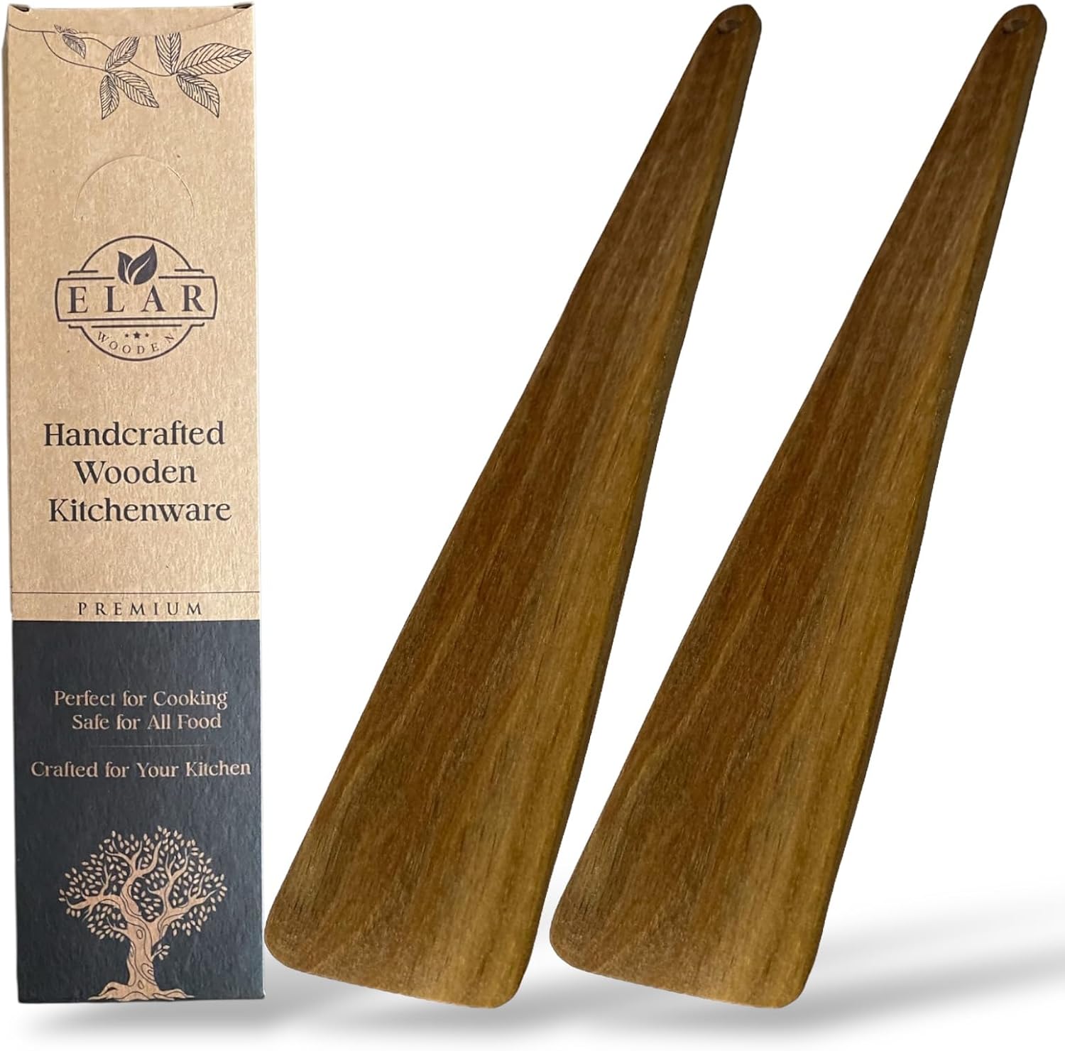 ELAR-Handmade Walnut Wood Spatula Set – Eco-Friendly, Non-Toxic, Natural & Sustainable Kitchen Utensils ELAR-Handmade Walnut Wood Spatula Set – Eco-Friendly, Non-Toxic, Natural & Sustainable Kitchen Utensils