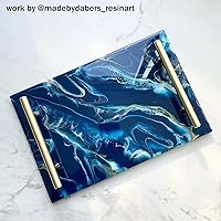 Vista 3 de RESINWORLD Molde rectangular XL grande de 12 pulgadas con asas + 8 moldes de resina de 4 pulgadas de grosor