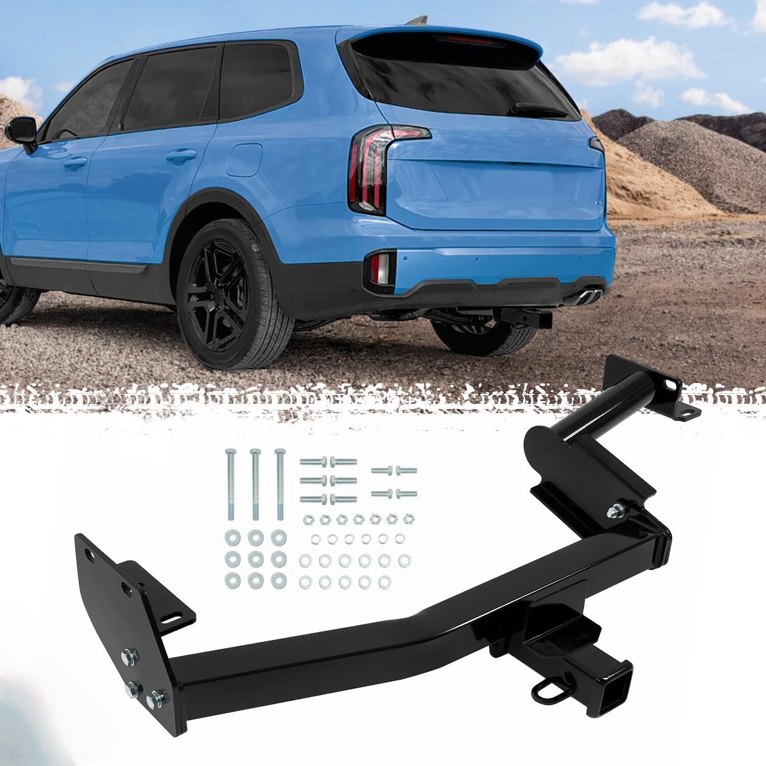 Class 3 Trailer Hitch 2'' Receiver for Palisade Telluride 2020-2025，Replacement for Hyundai Kia OEM
