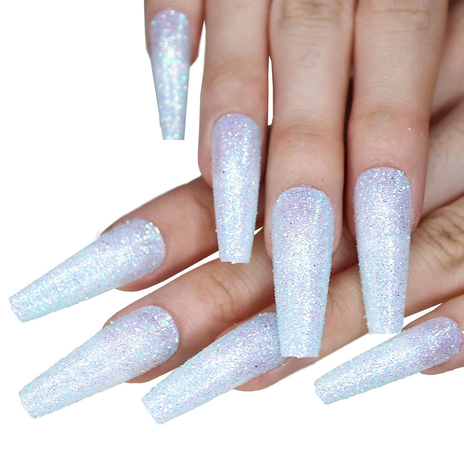 Amazon Com Misud Glitter False Nails Long Coffin Fake Nails Blue Press On Nails Ballerina Shape Acrylic Nails For Women Girls Beauty Personal Care Amazon Com Misud Glitter False Nails Long Coffin Fake Nails Blue Press On Nails Ballerina Shape Acrylic Nails For Women Girls Beauty Personal Care
