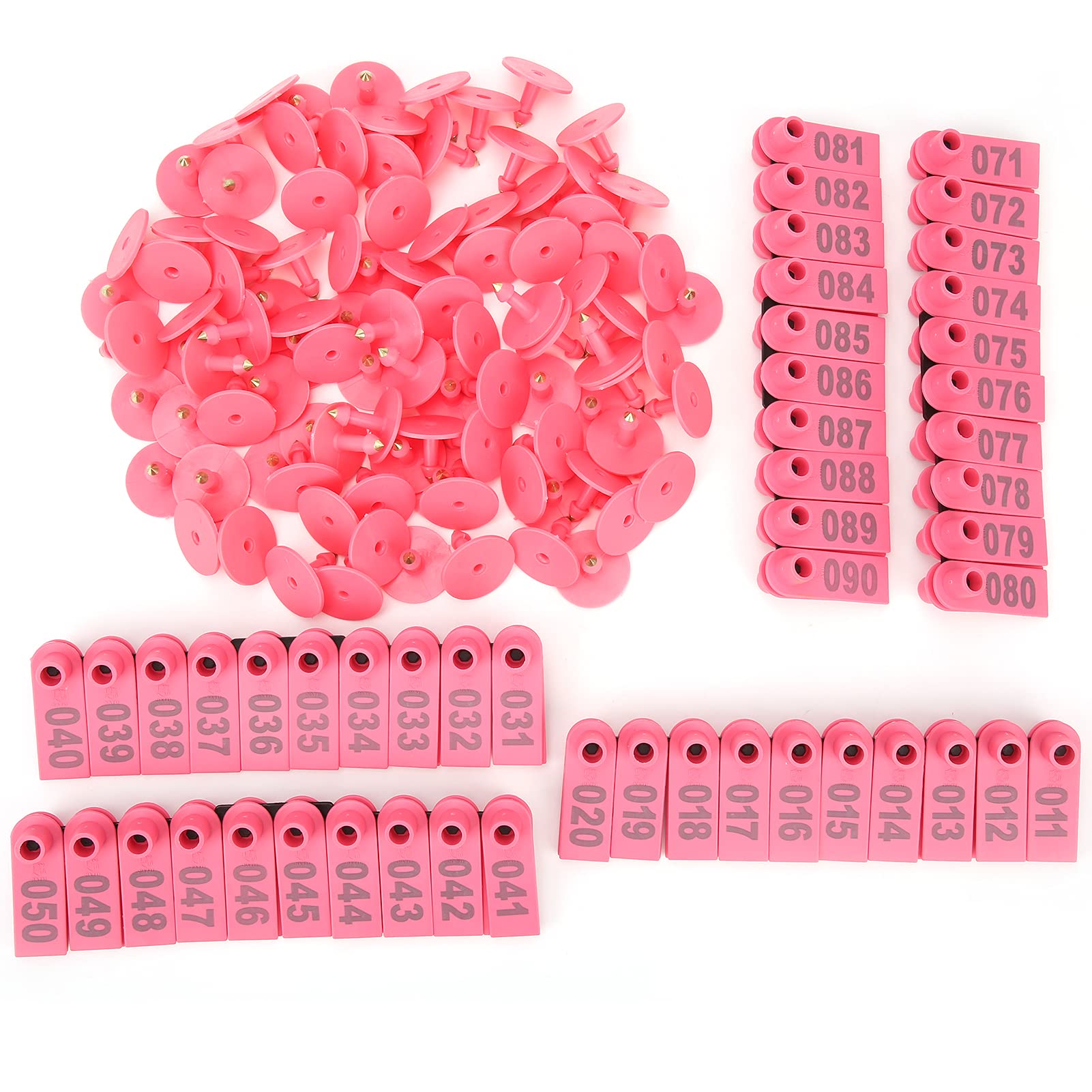 Buy 100Pcs Goat Ear Tag, Pig Cattle Sheep Ear Tag Farm Animal