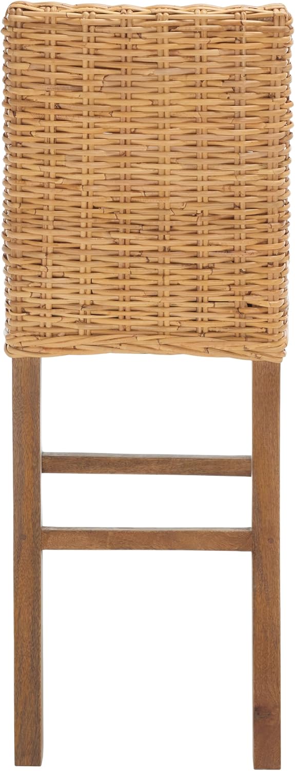 Safavieh Home Tobie Natural Rattan 30-inch Bar Stool
