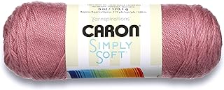 Caron Simply Soft Solids Yarn (4) Medium Gauge 100% Acrylic - 6 oz - Plum Wine - Machine Wash & Dry