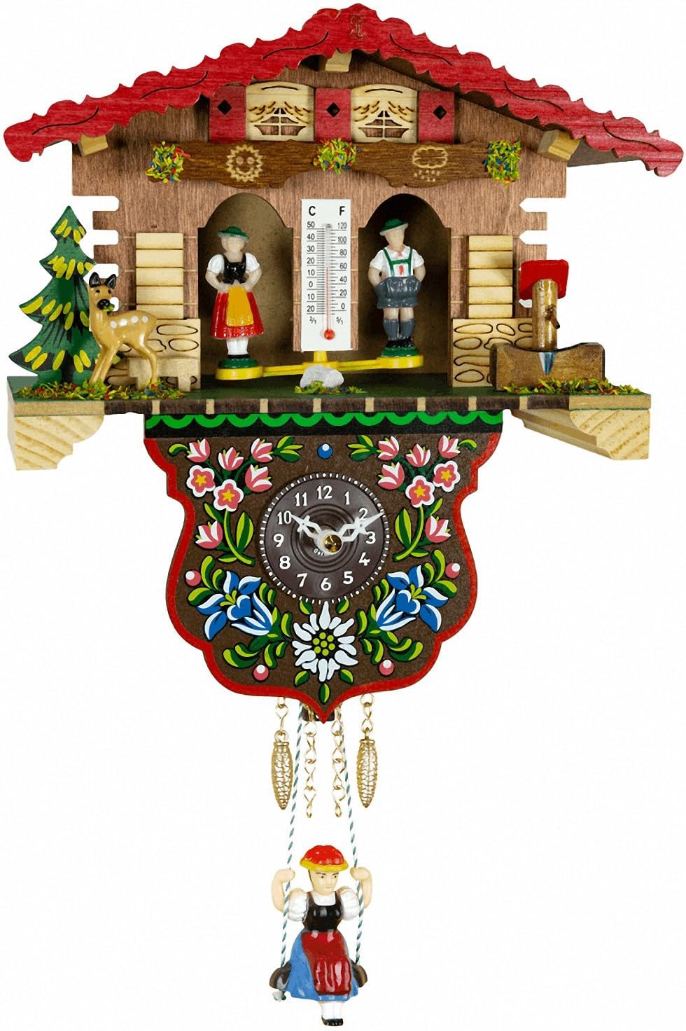 Trenkle Black Forest Clock Swiss House Weather House