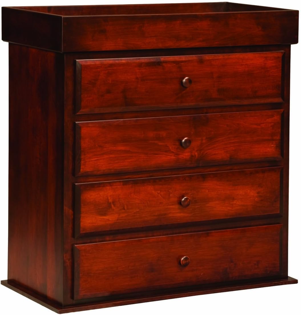 Amish Heirlooms Reversible Solid Maple Dresser with 4