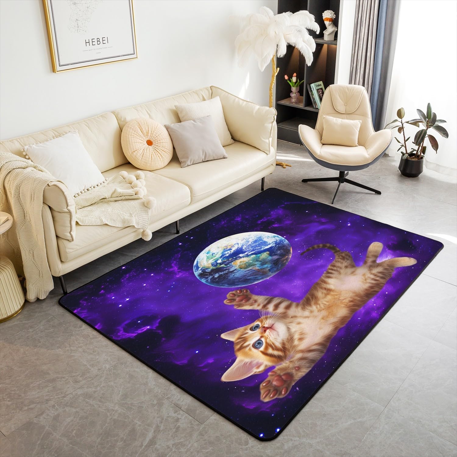 Gamer Decorative Carpet,Video Game Gamepad Rugs for Living Room Bedroom, Black White Gaming Washable Floor Rug Carpets Entryway Rug Decor Kitchen Living Room