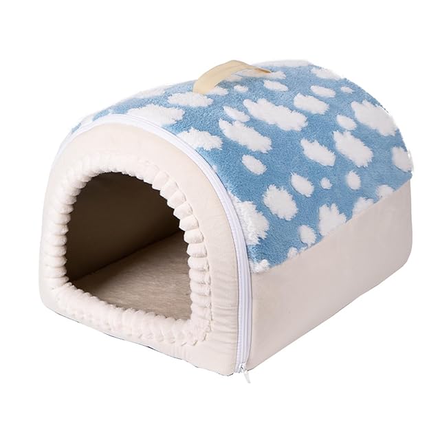 Tapete para cama de perro 2 en 1, casa de cama para perros para interiores