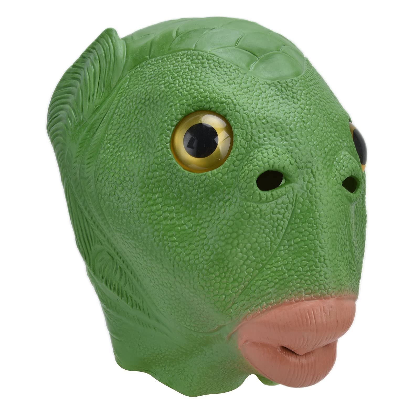 Fish Head Mask, Waterproof Breathable Funny Latex Mask Easy To Clean for Carnival for Adults for Easter for Costume Parties