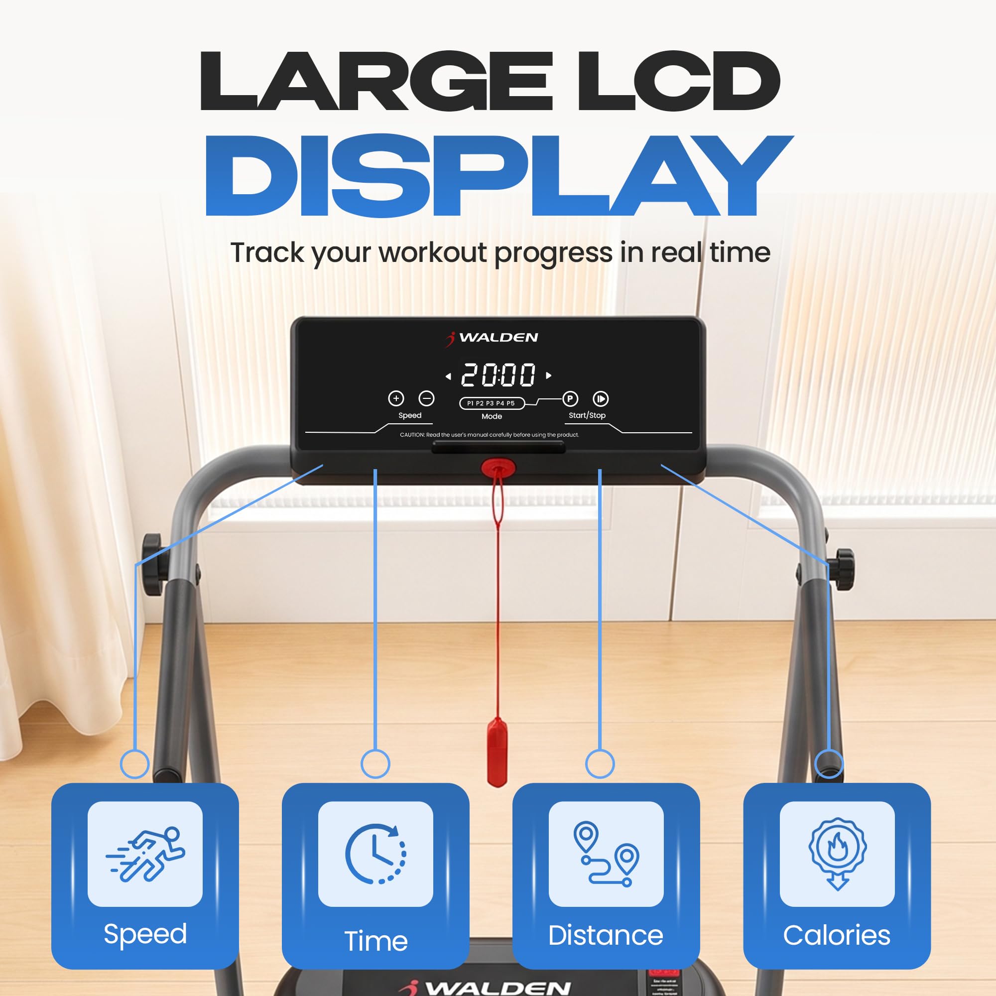 Tapis roulant elettrico casa pieghevole 1-2,5 CV 12 programmi preimpostati display LCD 1-10 km/h F2800DE