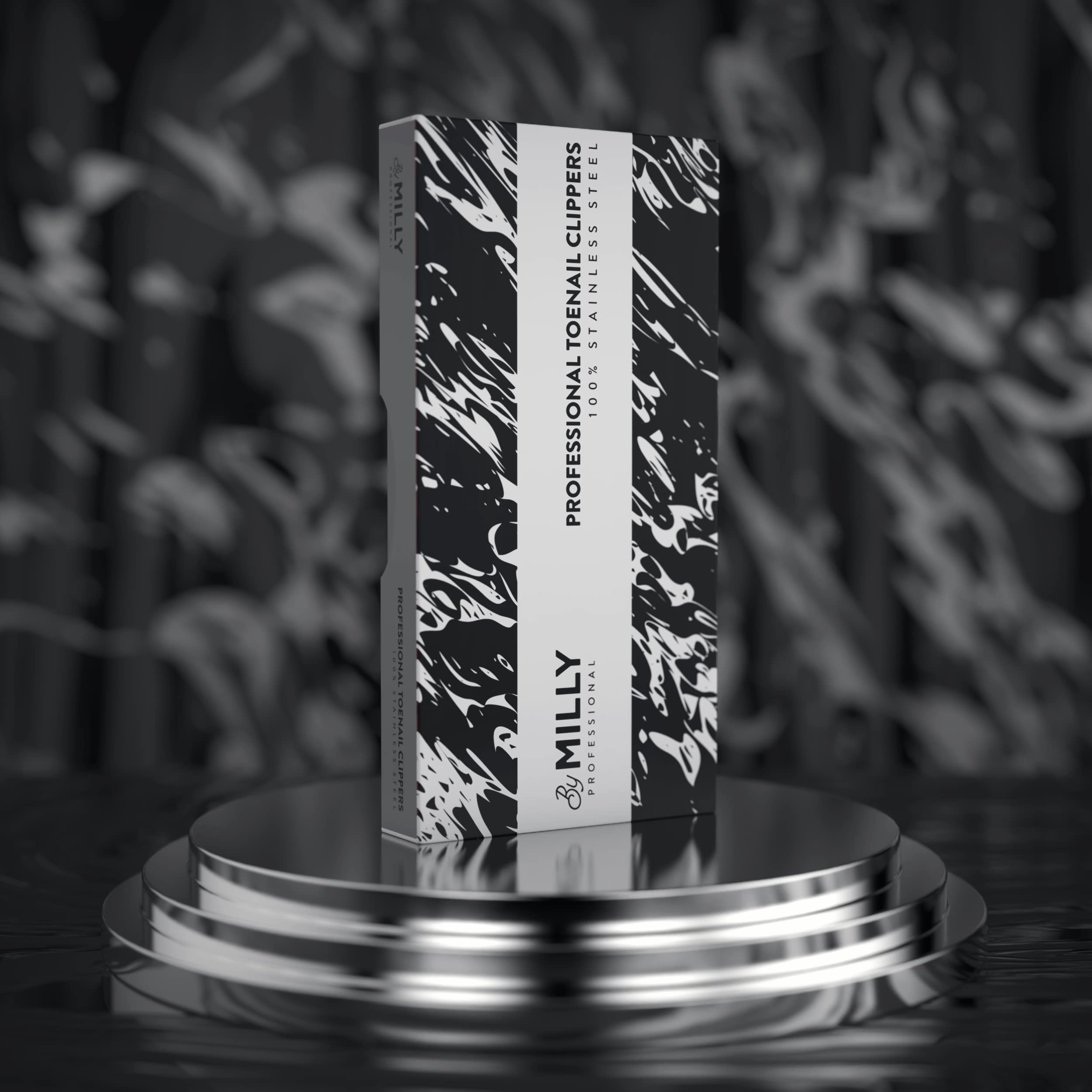 Professionelle Zehennagelknipser - alles aus Edelstahl - Hochleistungs, für eingewachsene oder dicke Zehennägel (Silber)