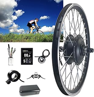AADECOR 20 24 26 27.5 28 29 Inch 700C Front Wheel Electric Bike Conversion Kit, 36V 250W E-Bike Powerful Hub Motor Kit with Controller and Meter,29in