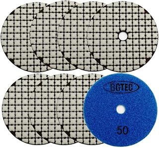 BGTEC 100mm Dry Diamond Polishing Pads Set 8 ...,