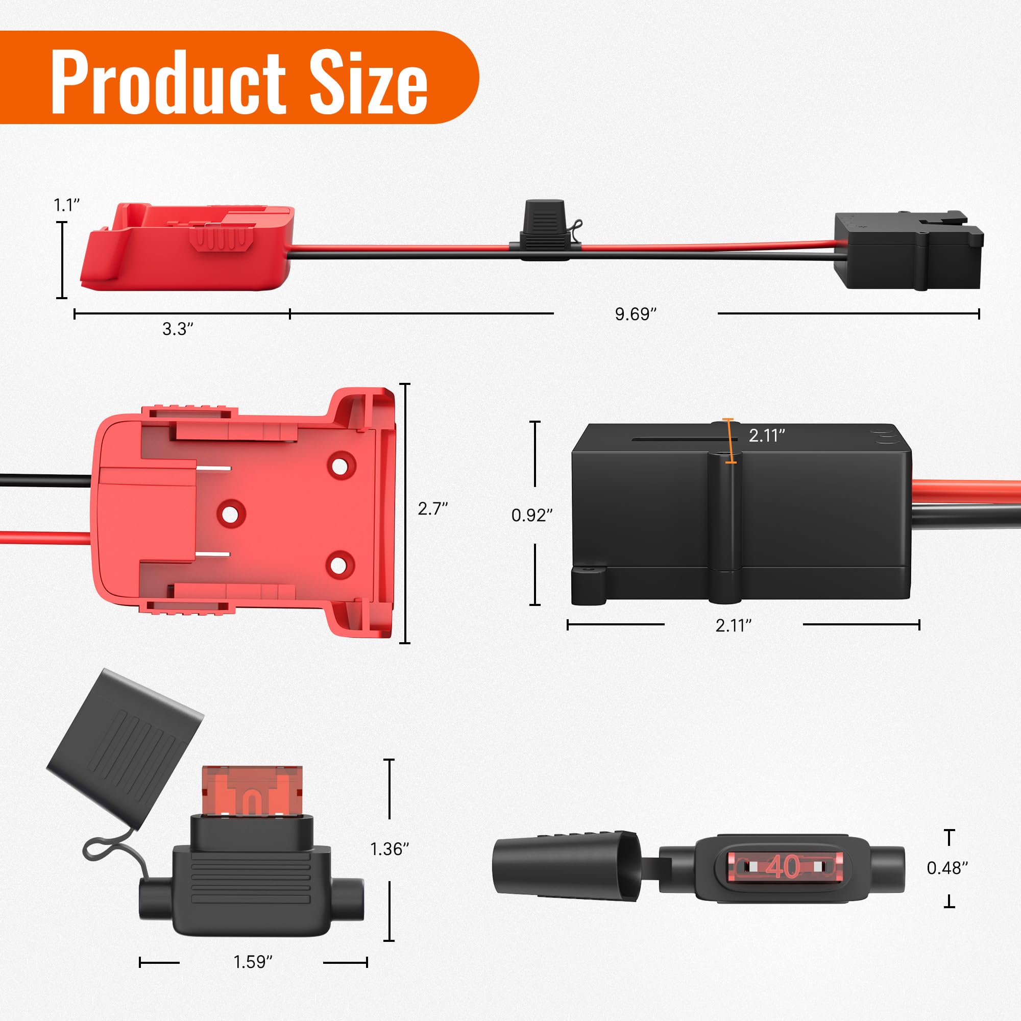 Batterij-adapter Voor Milwaukee 18V – ABS, Met Montagegaten, Stevig En Veilig (M18 XC18)