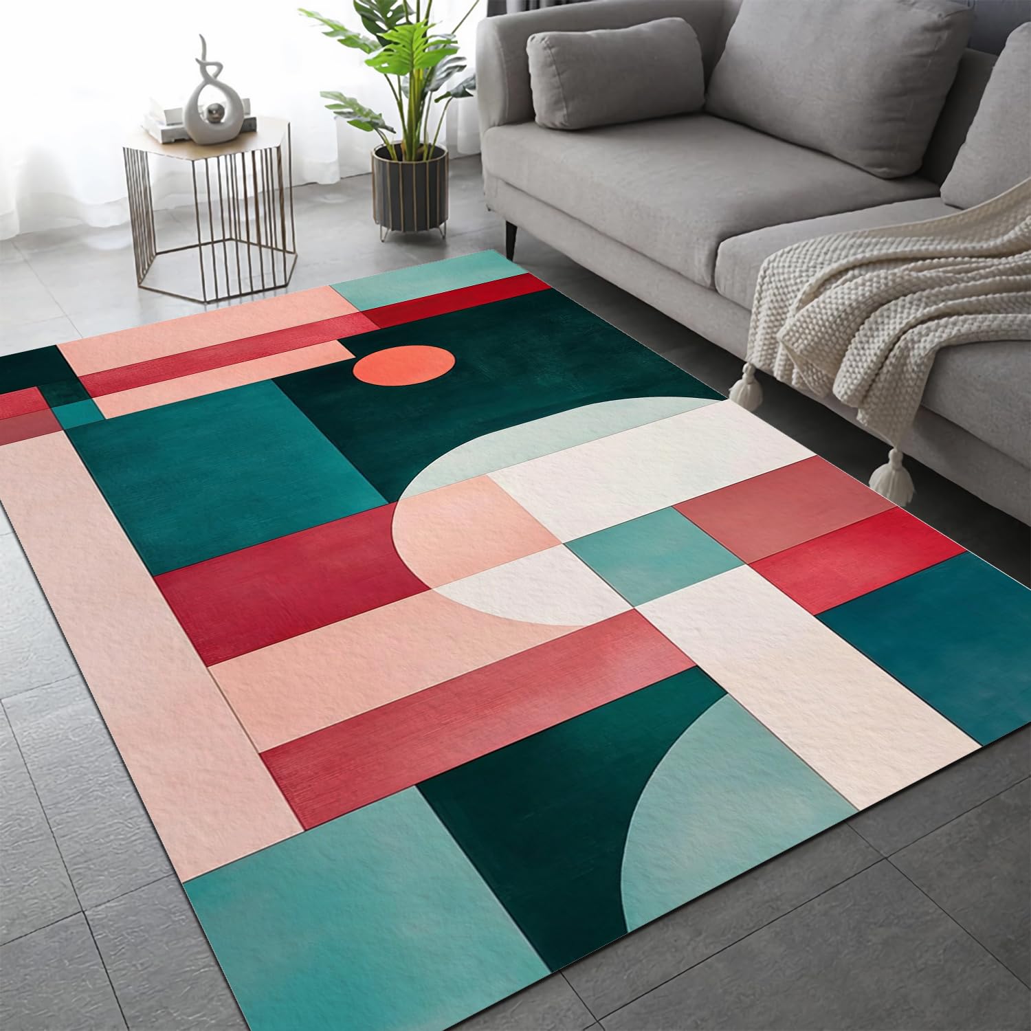 Tapis de couloir doux lavable VULORA 80x150cm antidérapant et durable