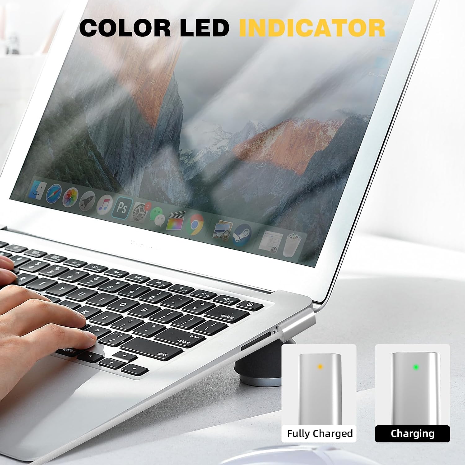 USB Type-C Compatible with Magsafe 2 Magnetic Charging Cable PD100W T-Tip Adapter Supports 85W/60W/45W Fast Charging for MacBook Air 2012-2017 and Pro 2012-2015 A1398, MC975, MD506, MC975CH 6ft