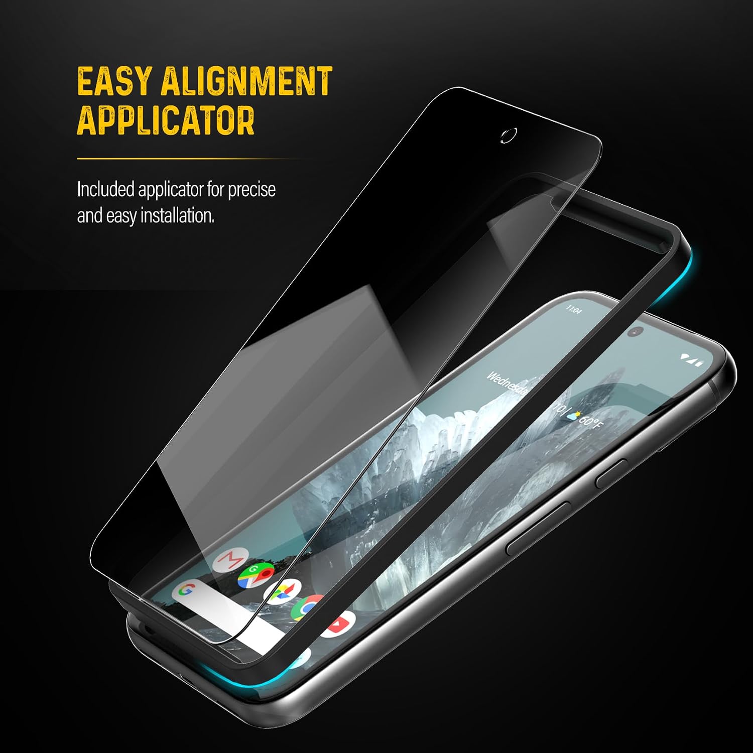 magglass Privacy for Google Pixel 10 / Pixel 10 Pro Screen Protector (6.3") Anti Spy Tempered Glass with Easy Applicator (Retail Packaging)