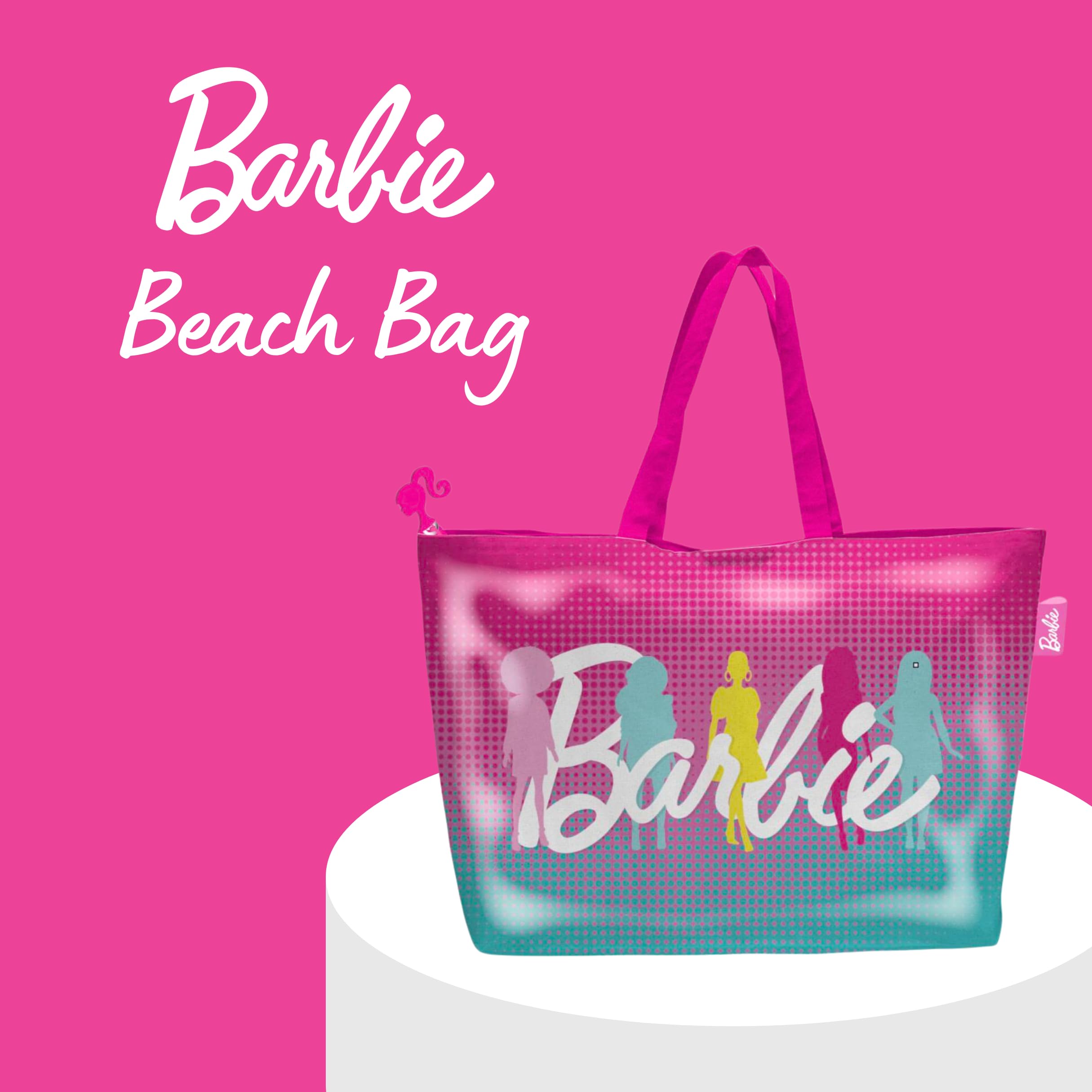 Barbie Borsa a Mano, Borsa da Viaggio a Tracolla per la Spesa da Spiaggia Bambole, Regalo per Donne e Ragazze Adolescenti