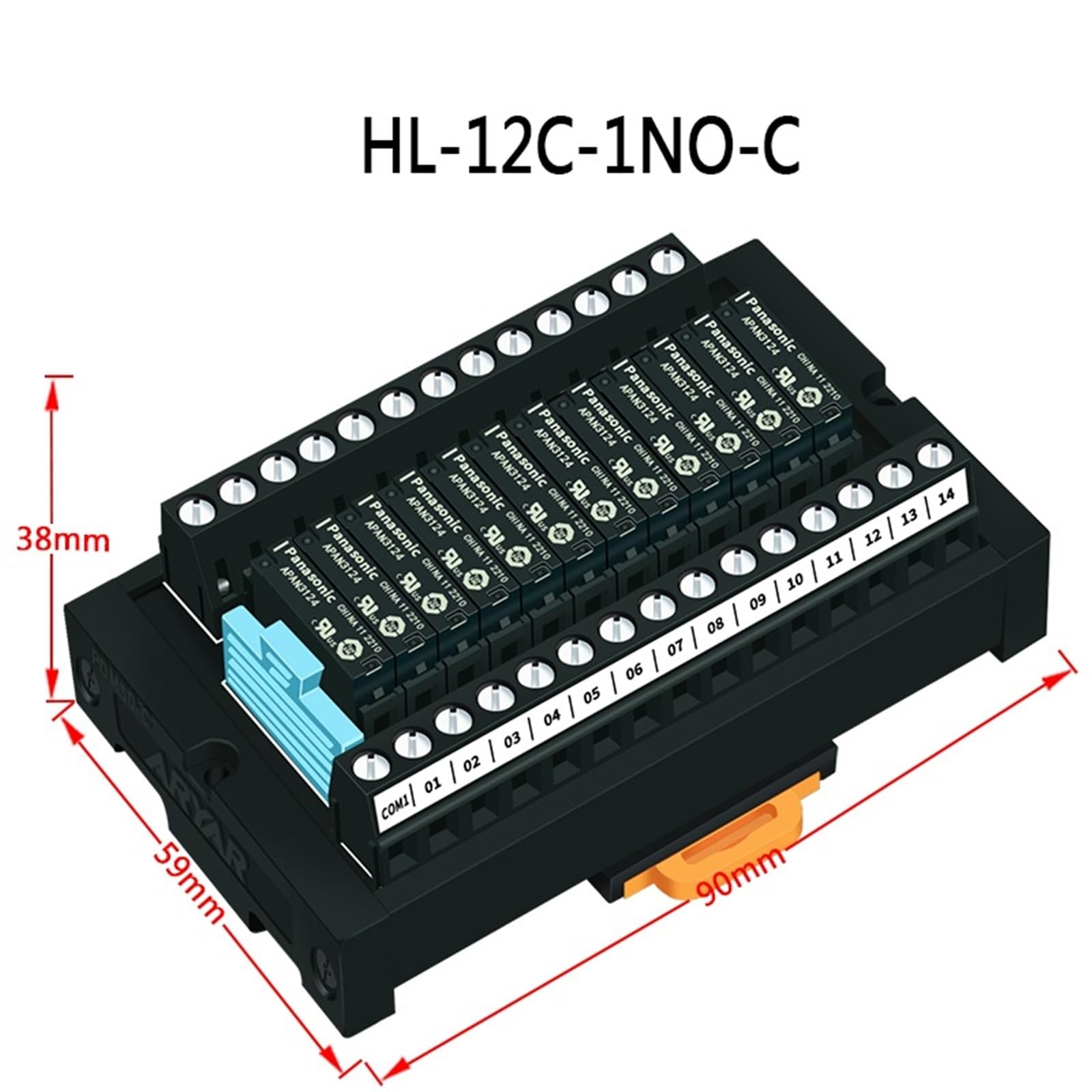 1 szt. APAN3124 moduł przekaźnikowy 24 V 5A moduł przekaźnika karty sterownika karta wzmacniacza wyjściowego (HL-12C-1NO-C)