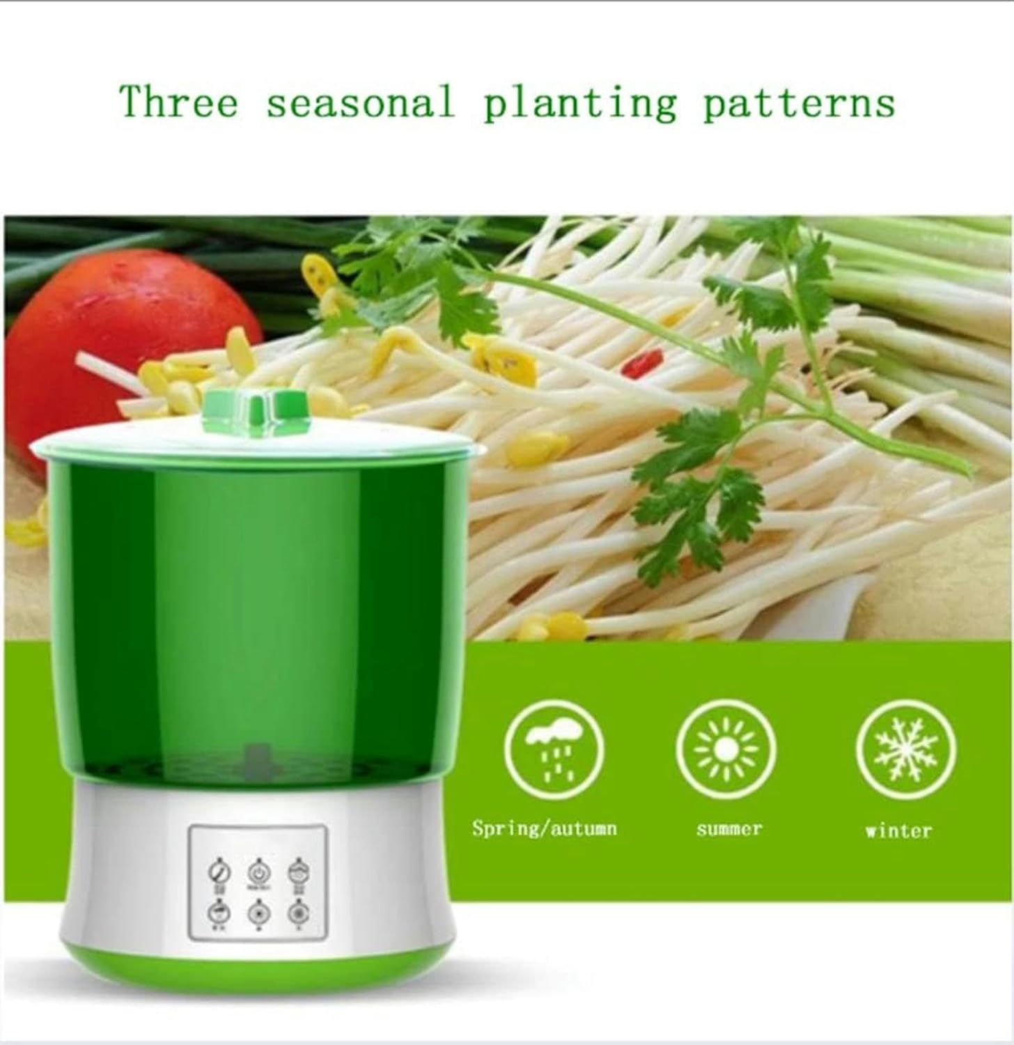 Bean Sprout Machine, Automatic Seed Germination Kit Bean Soaking Machine Small Grain Seed Germination Planter for Household Kitchen-1/