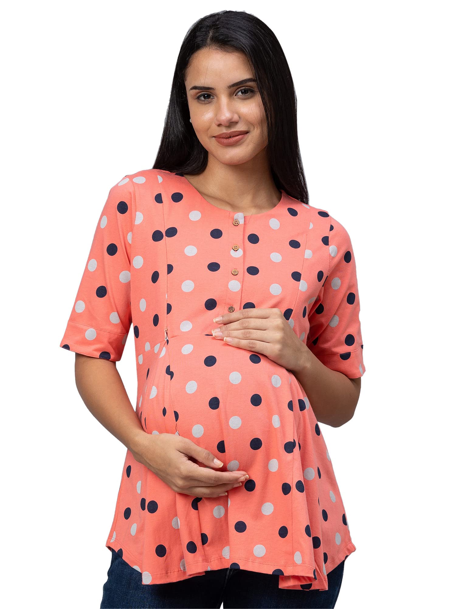 av2 Printed Women Relaxed Fit Maternity Feeding Top 8054-picture-39