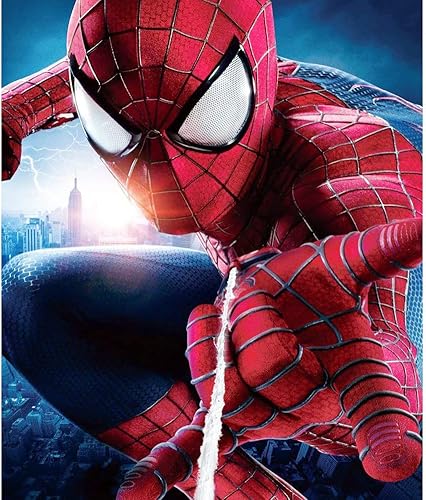 Miniatura 2 de Meetmugum Kit de pintura de diamantes 5D de Spidermans, kit de pintura de diamante redondo completo por números, rompecabezas de punto de cruz,