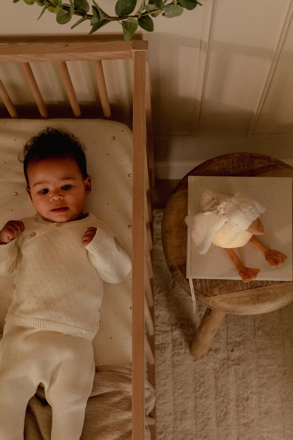 Little Dutch 8440 Peluche con luce e suoni Piccola oca - Newborn Naturals bianco