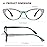 EYEURL Cat Eye Reading Glasses for Women - Blue Light Blocking 4 Pack Ladies Fashion Readers with Flexible Spring Hinges, Anti-Glare&UV Rays +1.50 Eyeglasses, Black/Brown/Green/Purple