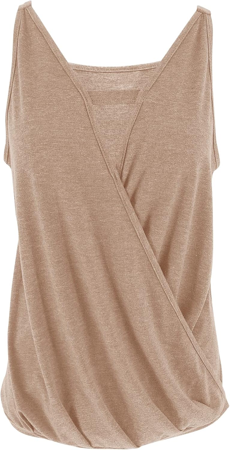 Women's Choker V-Neck Wrap Tank Tops - Image 4
