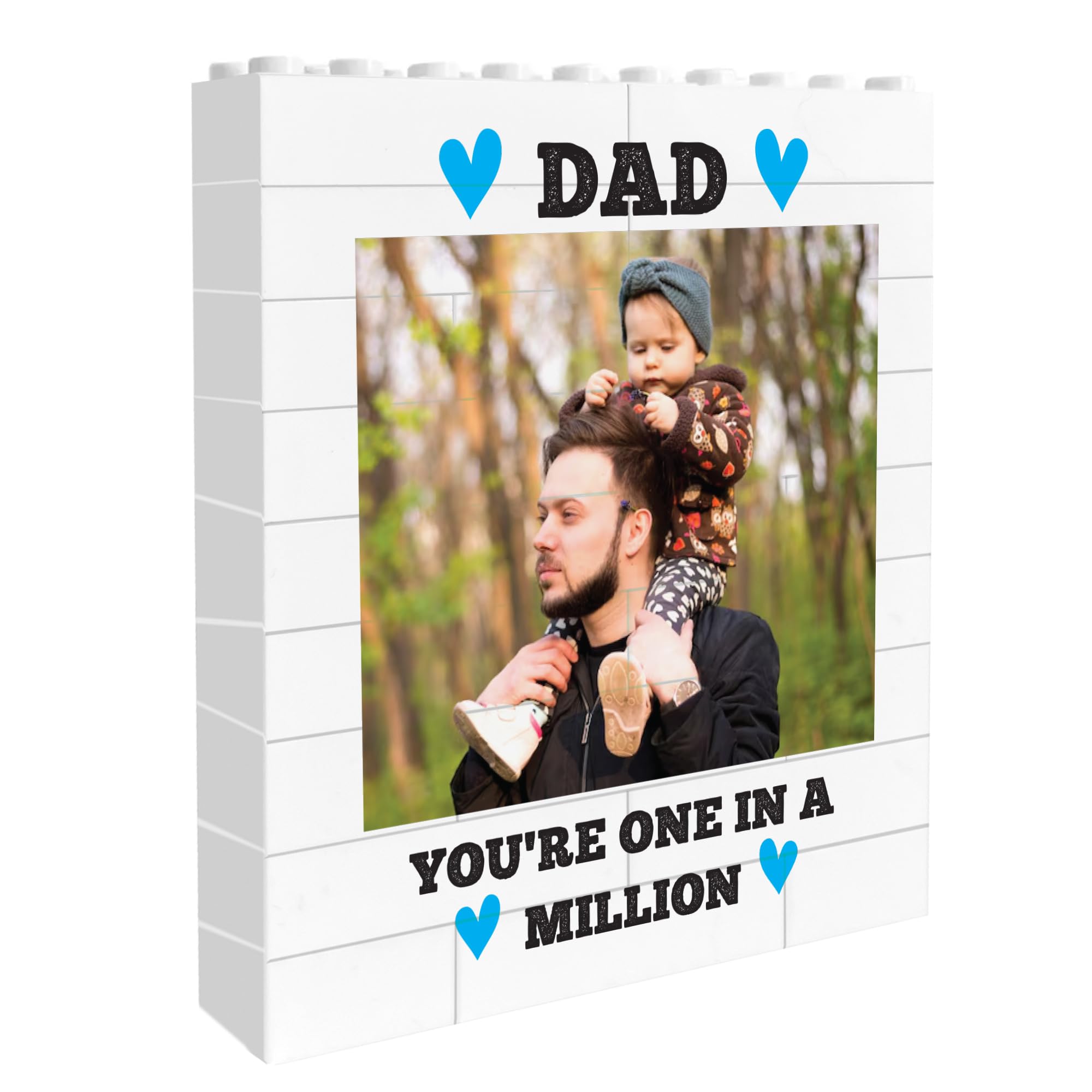 Star Online Personalised 1 in Million Dad Father's Day Photo Building Block Bricks Gift Grandfather Grandad
