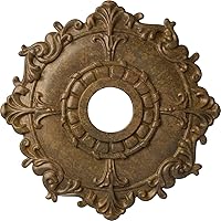 Vista 25 de Ekena Millwork CM18RLMMF Medallón de techo Riley, barro de Mississippi