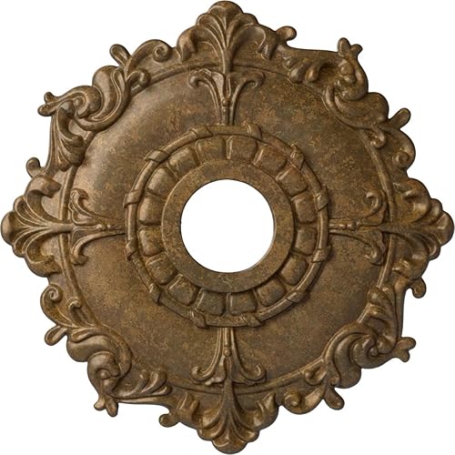 Miniatura 28 de Ekena Millwork CM18RL medallón de techo Riley de 18 in (diam. ext.) x 3 1/2 in (diam. int.) x 1 1/2 in, CM18RL