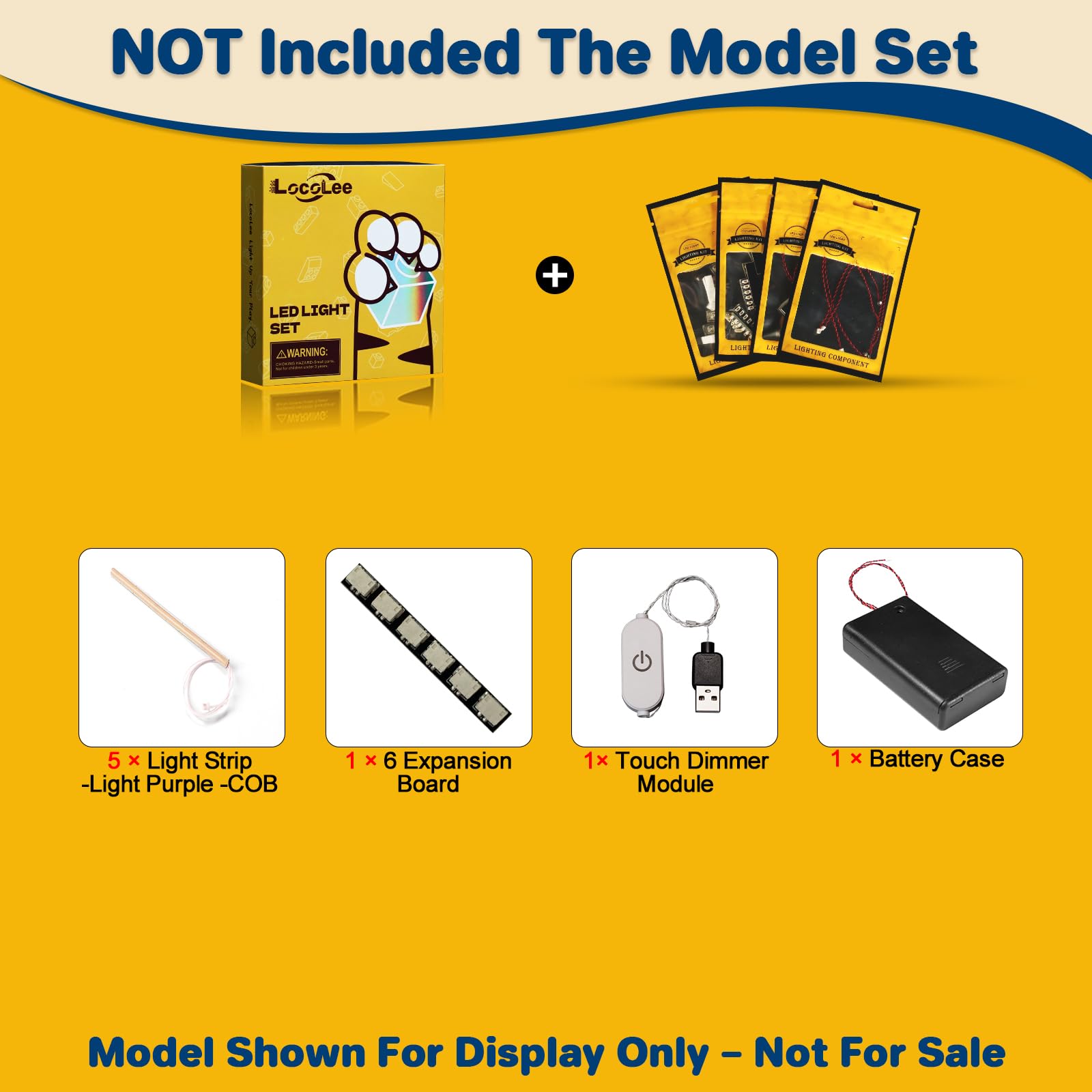 LocoLee Led Light Set Compatible with Lego 40867 Love Letters Led Decoration Lighting Kit Compatible with Lego 40867 Building Blocks Model,Only Lights Set,No Model - Image 3