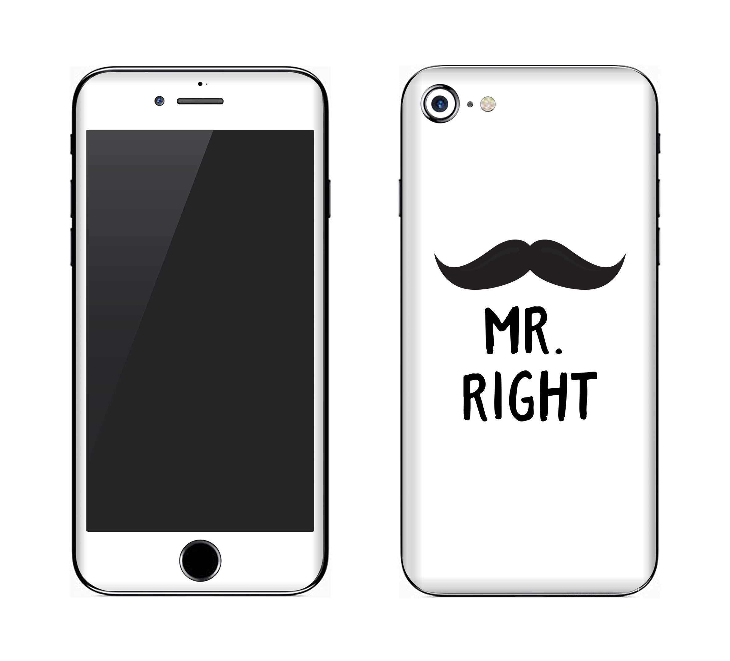 Stylizedd Ultra Premium Vinyl Skin Decal Body Wrap for Apple iPhone 8 - Mr. Right