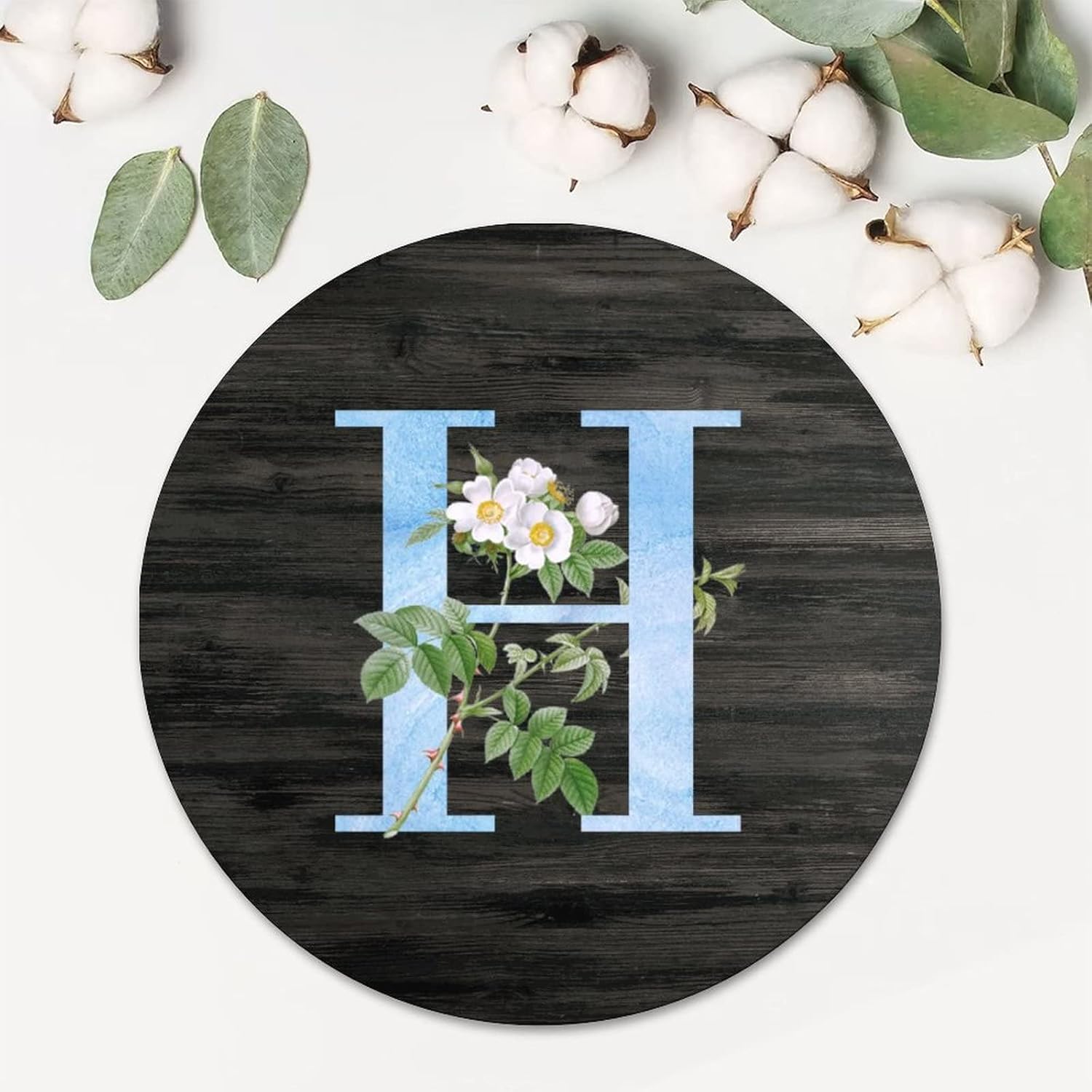 Amazon.com: 100pcs Round Stickers 1.5 Inch,Floral Blue Watercolor ...