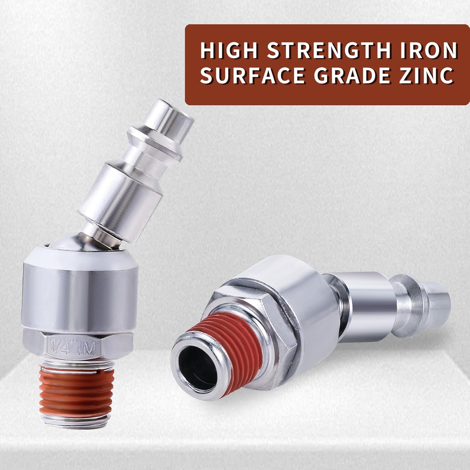 1/4" FNPT Air Coupler 10pcs and 1/4" Swivel Air Plug 6pcs