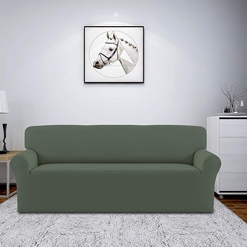 Miniatura 2 de Easy-Going - Funda elástica de forro polar para sofá, de spandex, antideslizante, suave, funda de sofá, protector de muebles lavable con espuma